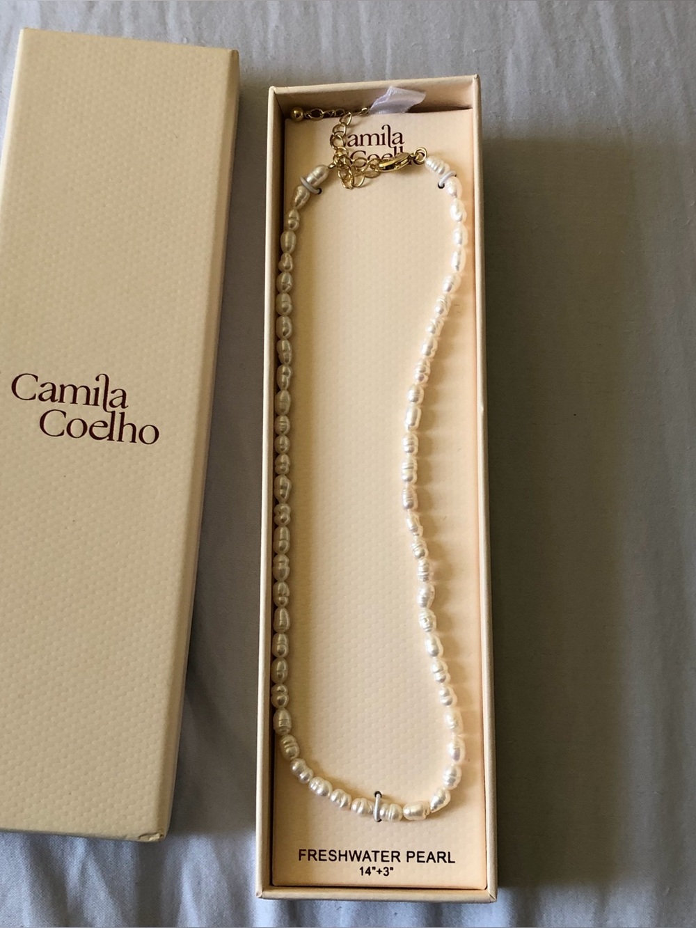Camila Coelho fresh water pearl necklace